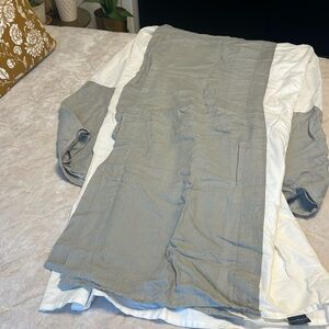 Fieldcrest 100% Linen Bedskirt - EUC